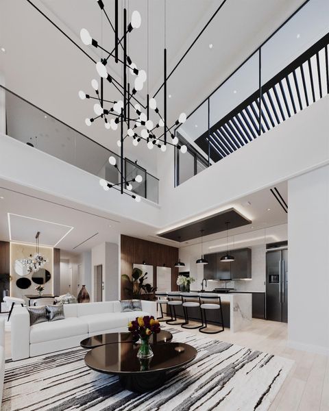 Furnished interior view inside a new home in , Houston (Image 16).