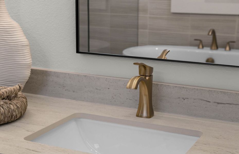 Representative interior finishes for a home built from the Mystique by Del Webb in Del Webb Austin at Lost Pines, Bastrop (Image 25).