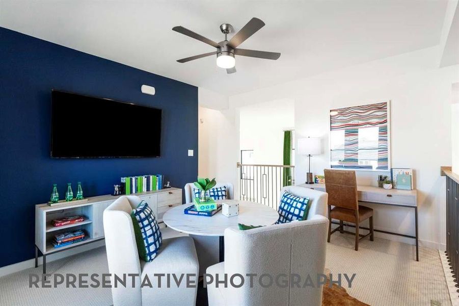 Furnished interior view inside a new home in Mosaic, Celina (Image 18).