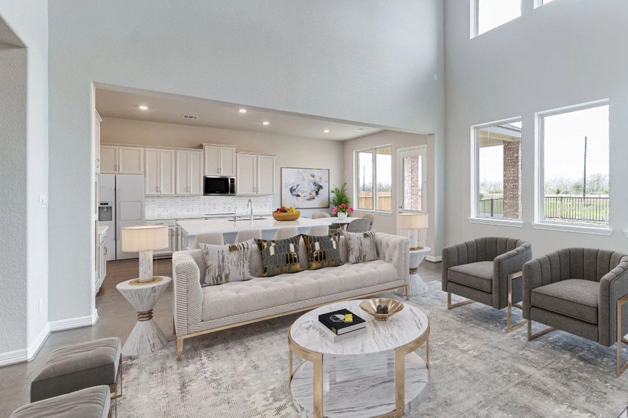 Kitchen. Note: Sample product photo. Actual exterior and interior selections may vary by homesite. Photo may be virtually staged