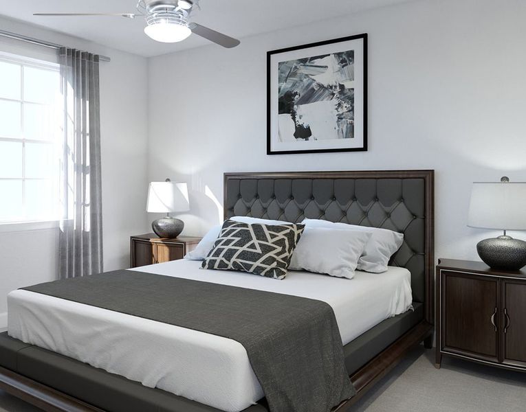 Furnished interior view inside a new home in Westside Crossing Townhomes, Berthoud (Image 9).