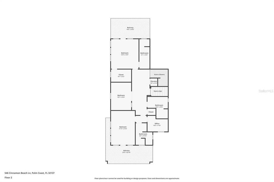 2D floor plan layout of this home in , Palm Coast, FL (Image 5).