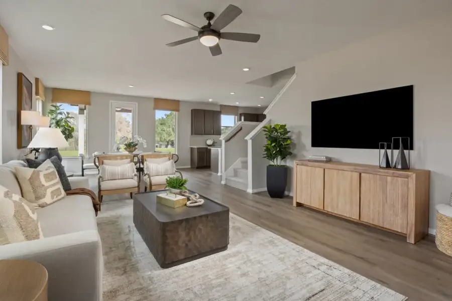 Representative furnished interior of a home built from the 2041 by KB Home in Eden Trails, Waller (Image 5).