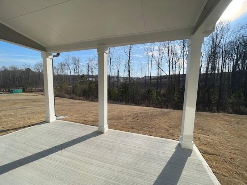 Exterior details and patio area of a home in Ponderosa Farms Estates, Gainesville (Image 23).
