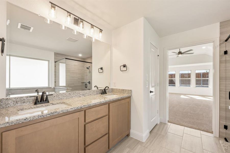 Furnished interior view inside a new home in Bear Creek Classic 60, Lavon (Image 9). Furnished interior view inside a new home in Bear Creek Classic 60, Lavon (Image 9).