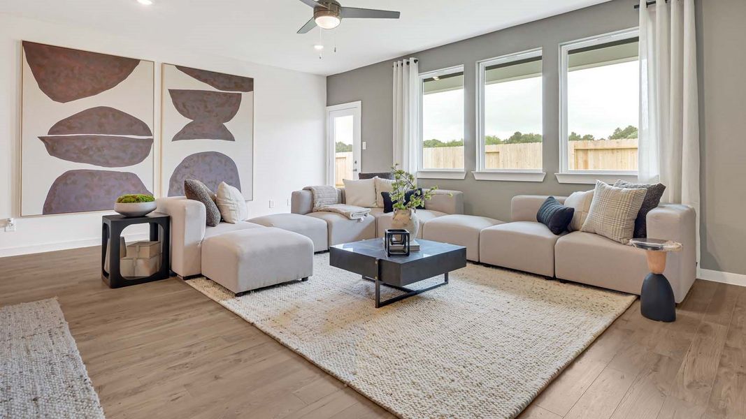 Furnished interior view inside a new home in Villarosa at Tamarron, Katy (Image 12).