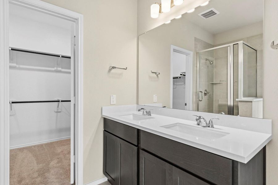 Furnished interior view inside a new home in Bridgeland, Cypress (Image 9).