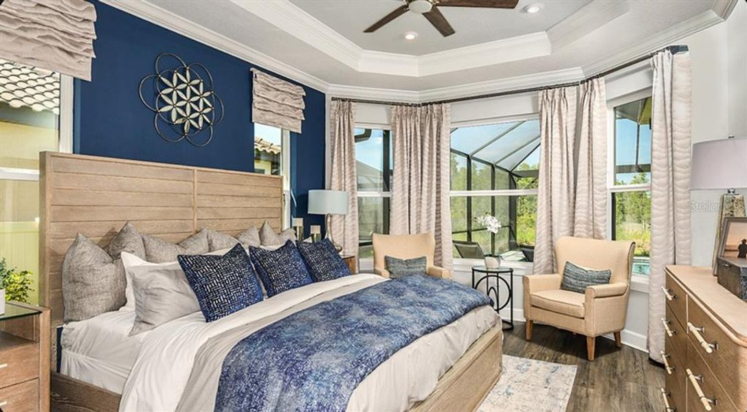 Furnished interior view inside a new home in Esplanade at Wiregrass Ranch, Wesley Chapel (Image 11). Furnished interior view inside a new home in Esplanade at Wiregrass Ranch, Wesley Chapel (Image 11).