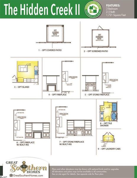 Explore diverse floor plan options, including pati