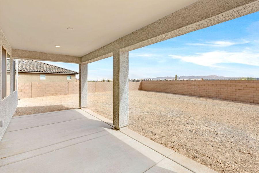 Exterior details and patio area of a home in Silverbell Ridge, Marana (Image 2). Exterior details and patio area of a home in Silverbell Ridge, Marana (Image 2).