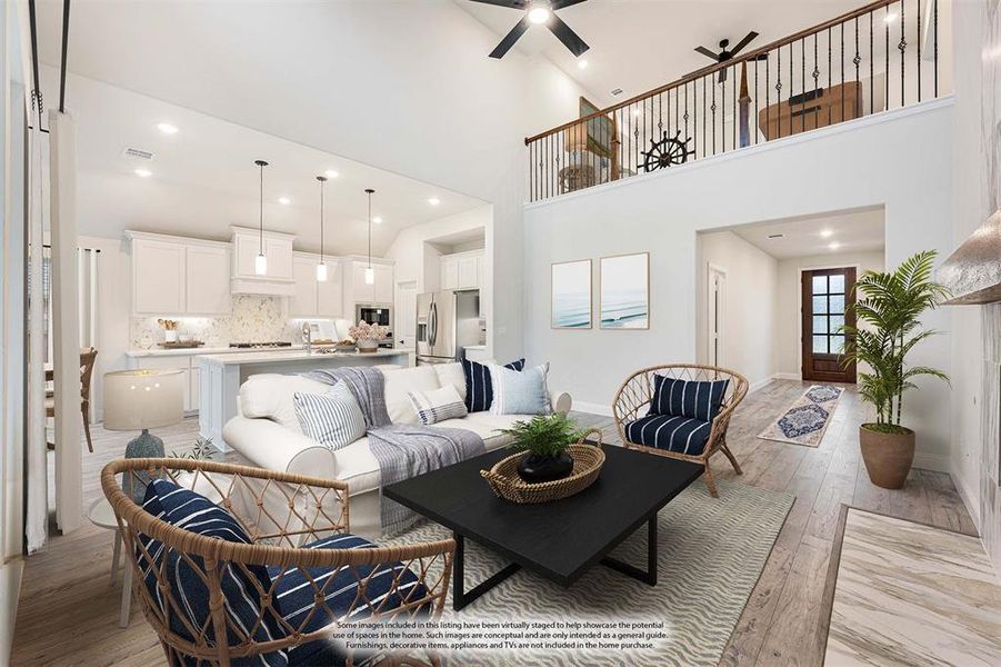 Furnished interior view inside a new home in Woodstone, Providence Village (Image 13).