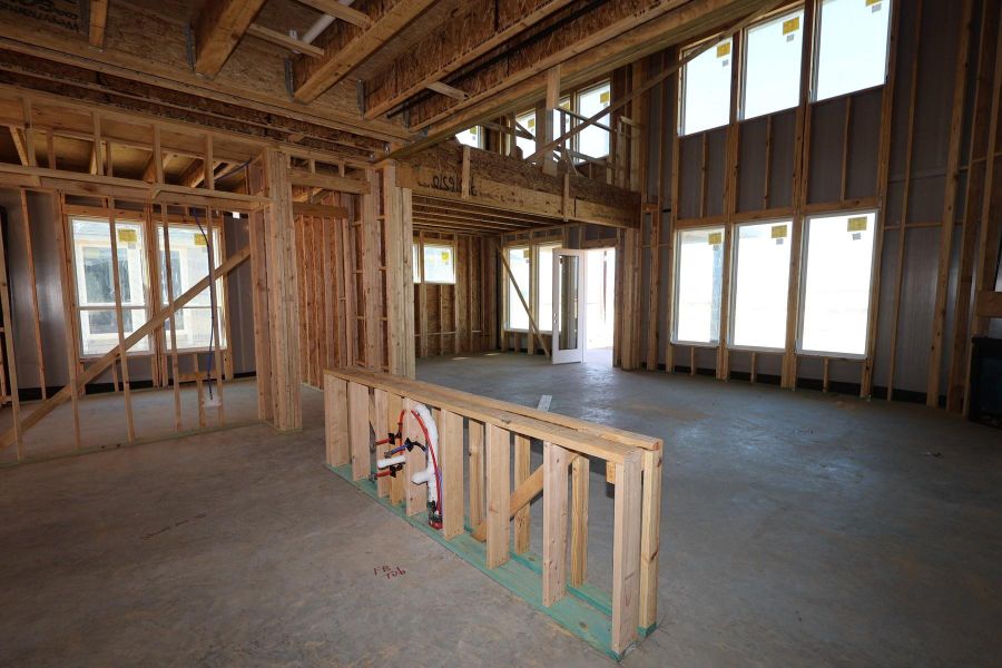 In-progress construction of a new home in Dunham Pointe, Cypress, TX (Image 19).