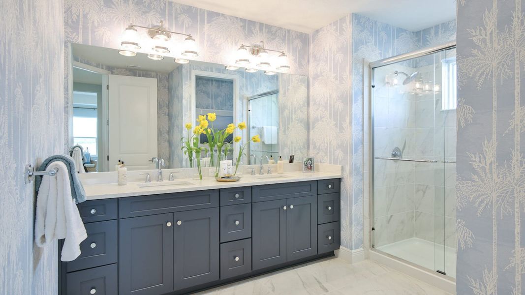 Furnished interior view inside a new home in Palm Grove, Lakewood Ranch (Image 36).