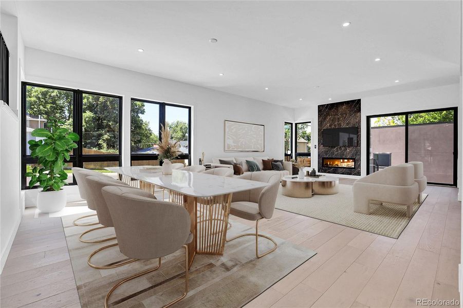 Furnished interior view inside a new home in , Denver (Image 12).