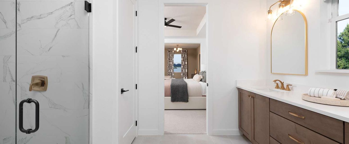 Representative furnished interior of a home built from the t by Ashton Woods in Lake Cawood Traditional, Windermere (Image 11).