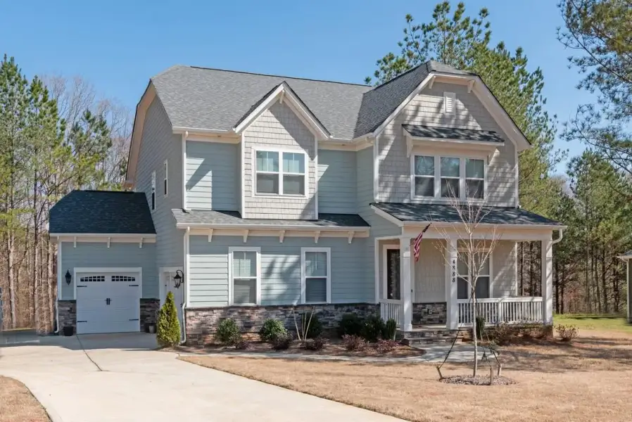 Representative exterior photo of a completed home built from the Pinehurst by Greybrook Homes in Shepherds Trace, Clover, SC (Image 23).