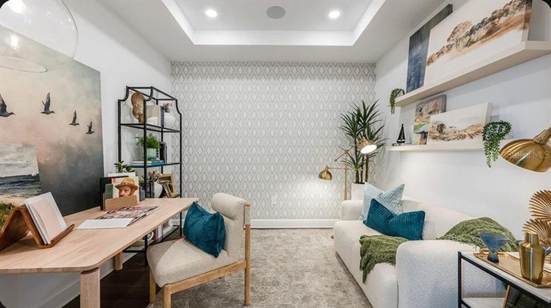 Furnished interior view inside a new home in Esplanade at McKinnon Groves, Winter Garden (Image 7).