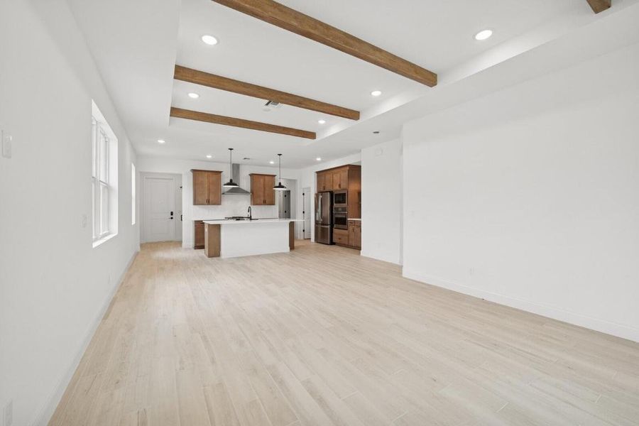 Kitchen, Dining Area and Great Room