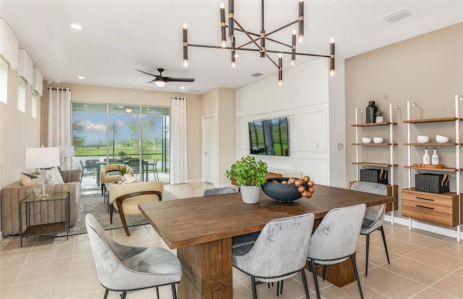 Furnished interior view inside a new home in , Parrish (Image 6).