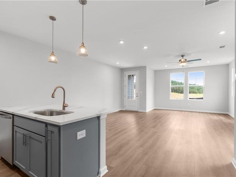 Spacious, unfurnished interior of a new home in Stegall Village, Cartersville (Image 16). Spacious, unfurnished interior of a new home in Stegall Village, Cartersville (Image 16).