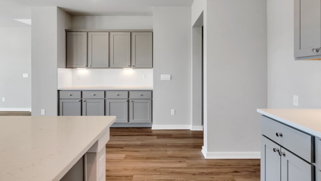 Representative furnished interior of a home built from the The Bentworth by D.R. Horton in Viridian, Lubbock (Image 8).