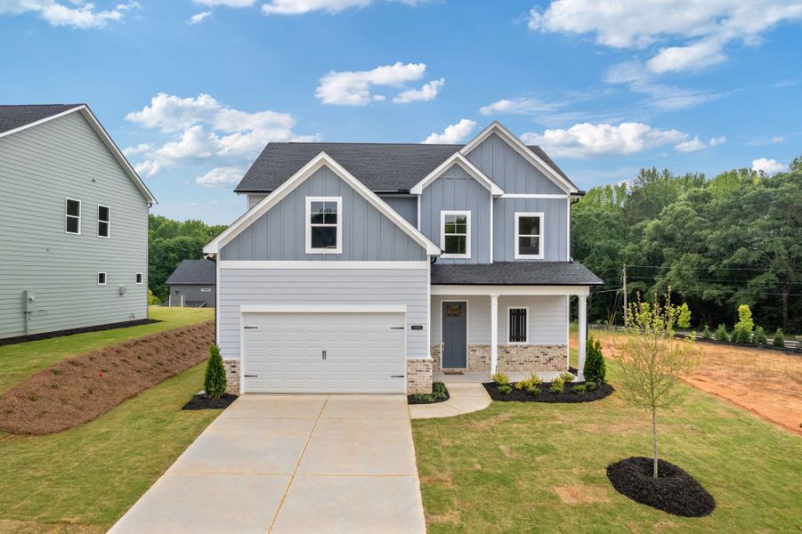 Representative exterior photo of a completed home built from the Canterbury by Crawford Creek Communities in Red Bird Manor, Jefferson, GA (Image 30).