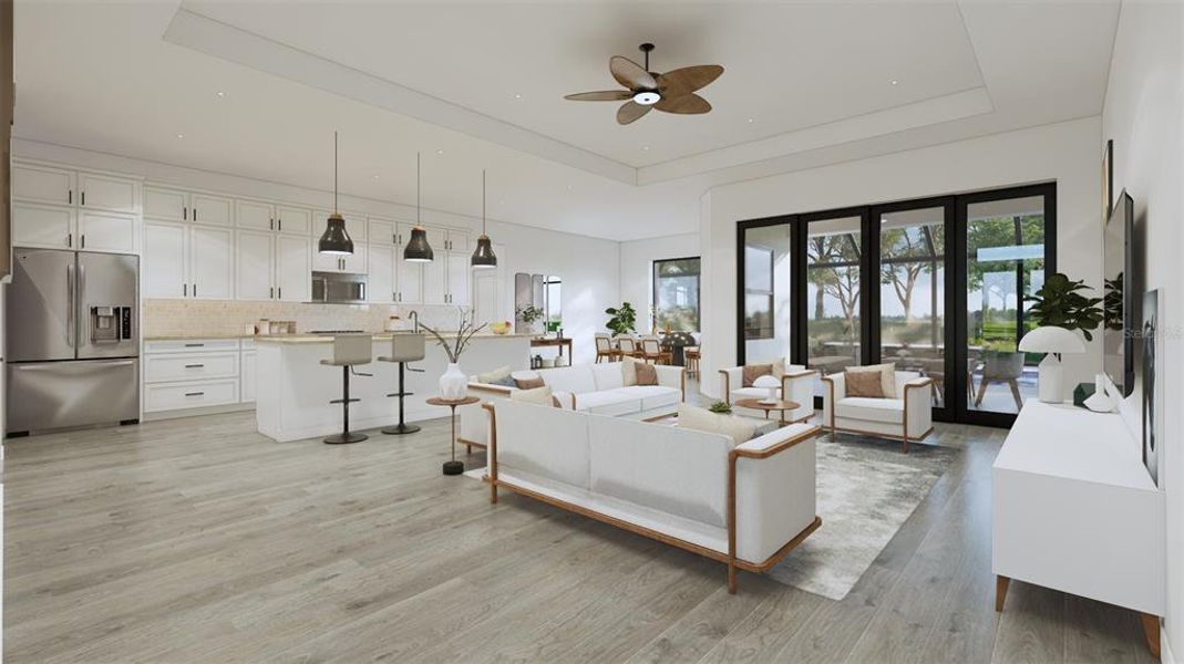 Furnished interior view inside a new home in , Rotonda West (Image 7).