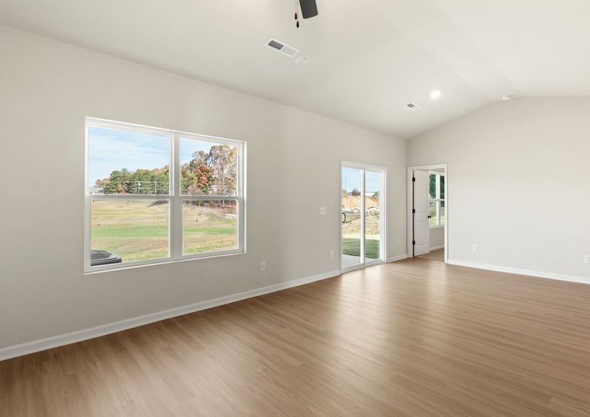 Open-concept living area