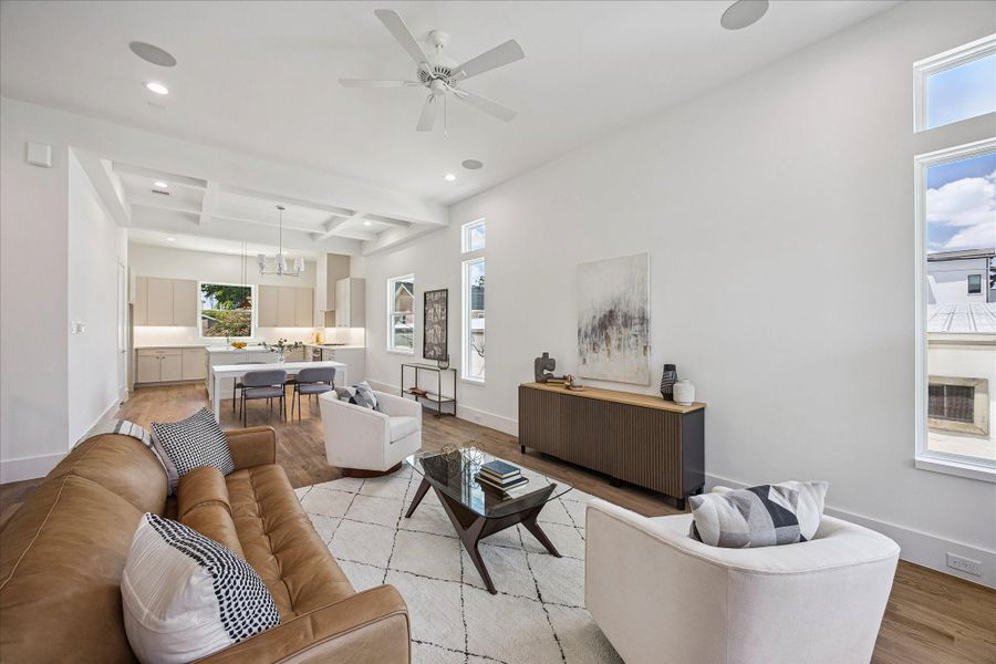 Open concept living designed for effortless entertaining and everyday living.