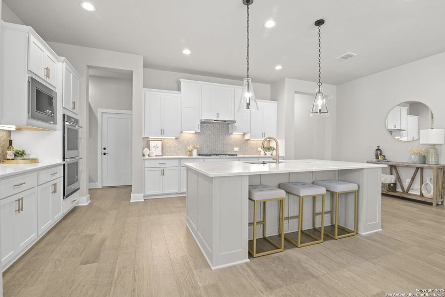 Furnished interior view inside a new home in Esperanza - 70', Boerne (Image 19).