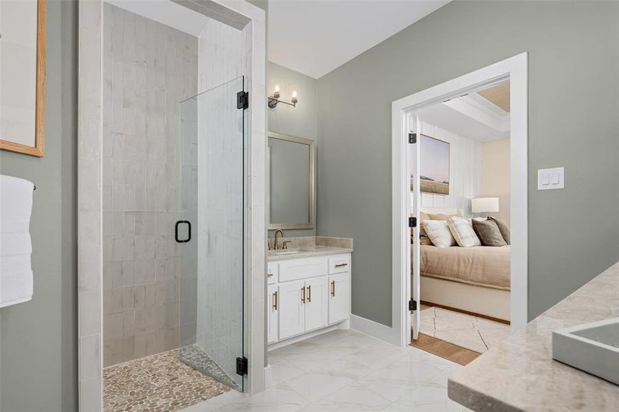 Furnished interior view inside a new home in , Prosper (Image 7).