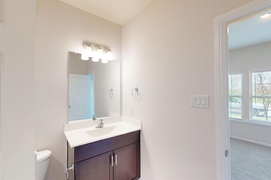 Furnished interior view inside a new home in The Preserve, Justin (Image 10).