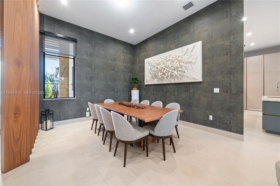 Furnished interior view inside a new home in , Miami (Image 18). Furnished interior view inside a new home in , Miami (Image 18).