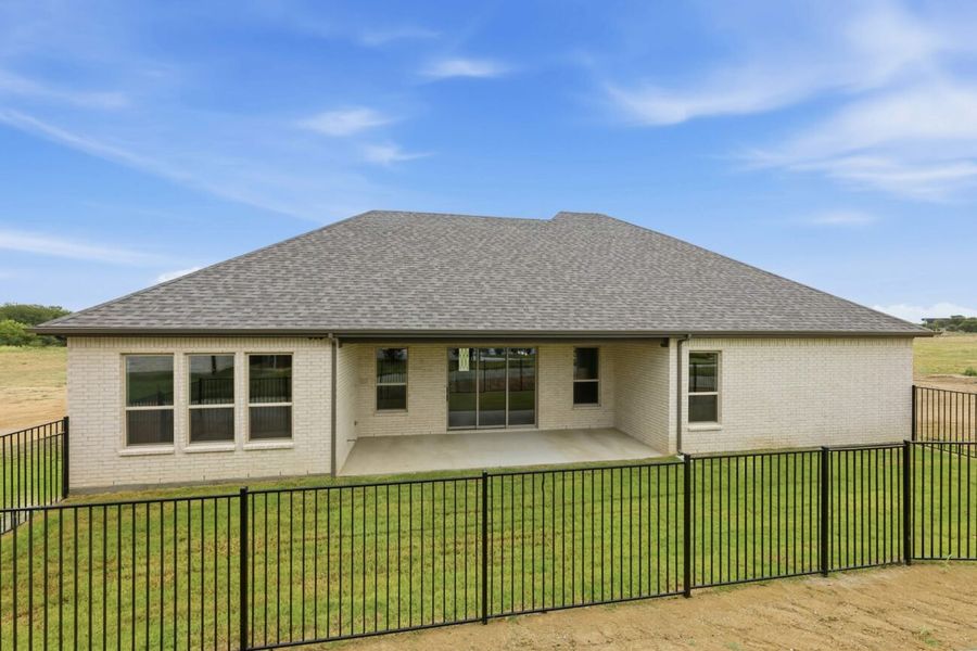 Exterior details and patio area of a home in Ladera Little Elm, Little Elm (Image 25). Exterior details and patio area of a home in Ladera Little Elm, Little Elm (Image 25).