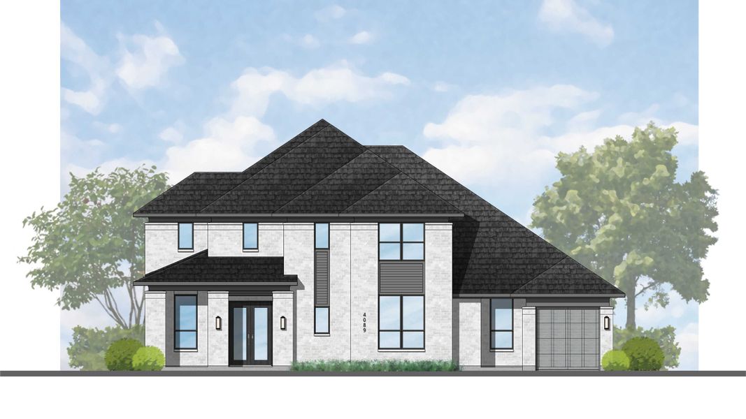 Representative rendering of the exterior for the Siena by Highland Homes (Image 1). Representative rendering of the exterior for the Siena by Highland Homes (Image 1).