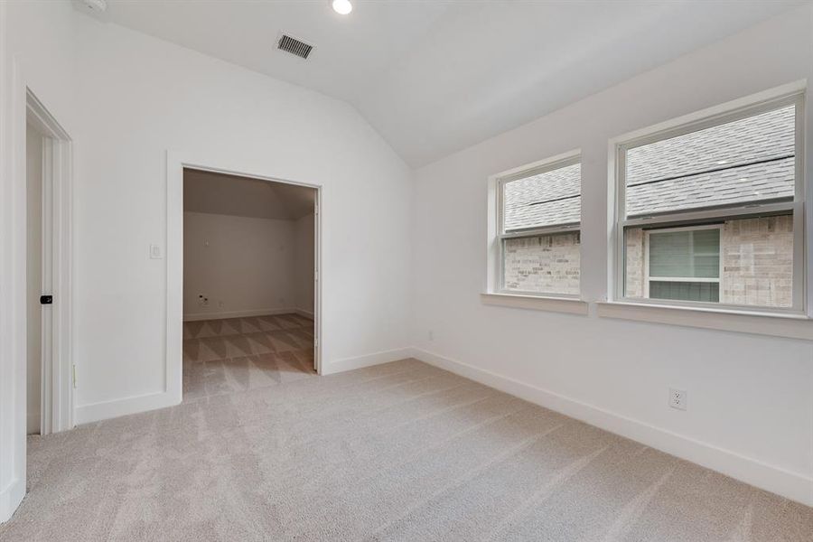 Spacious, unfurnished interior of a new home in Fields - 40' Lots, Frisco (Image 25). Spacious, unfurnished interior of a new home in Fields - 40' Lots, Frisco (Image 25).