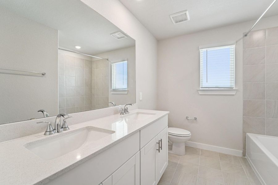 Furnished interior view inside a new home in Landing Meadows - Traditional Series, New Caney (Image 12). Furnished interior view inside a new home in Landing Meadows - Traditional Series, New Caney (Image 12).