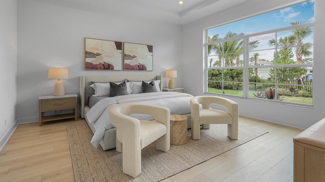 Furnished interior view inside a new home in L'Ambiance at Avenir, Palm Beach Gardens (Image 7).