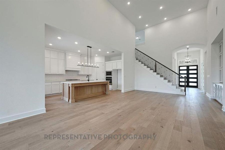 Furnished interior view inside a new home in Quail Hollow: 62ft. lots, Rockwall (Image 8).