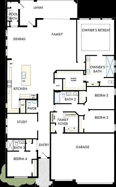 2D floor plan layout of this home in Palmera Wellen Park - Classic Series, Venice, FL (Image 2). 2D floor plan layout of this home in Palmera Wellen Park - Classic Series, Venice, FL (Image 2).