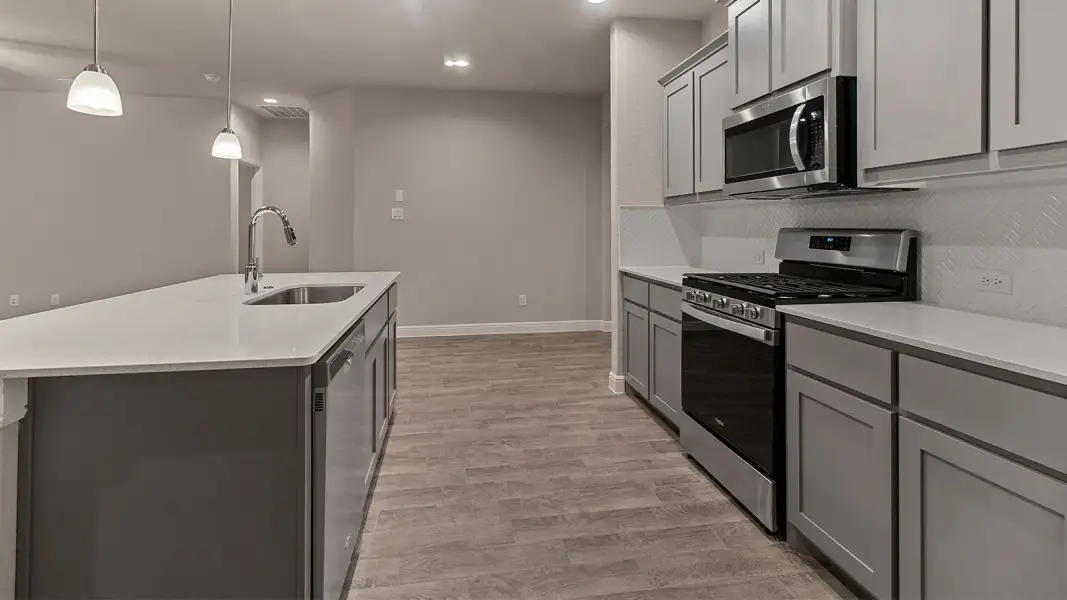 Furnished interior view inside a new home in Bluestem, Rhome (Image 8).