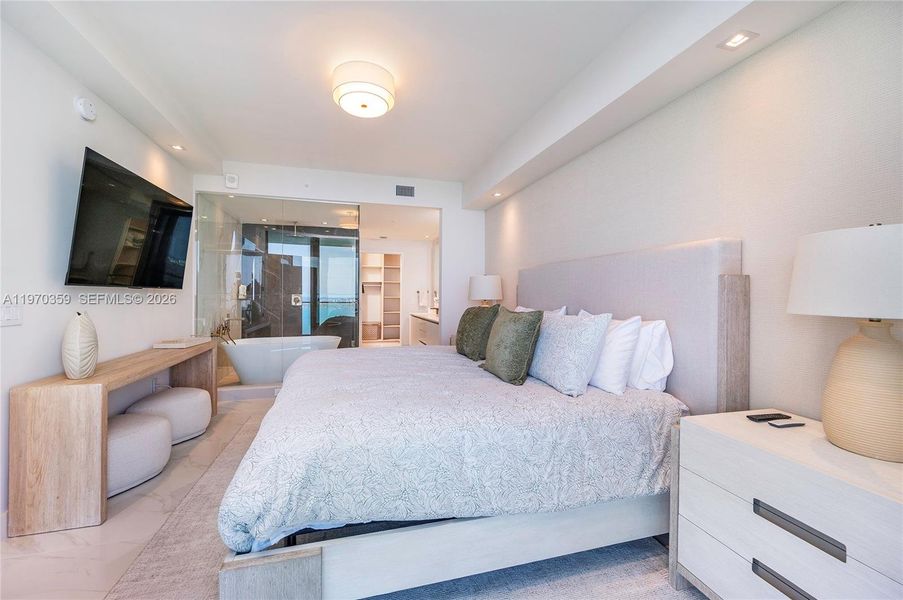 Furnished interior view inside a new home in , Miami (Image 5).