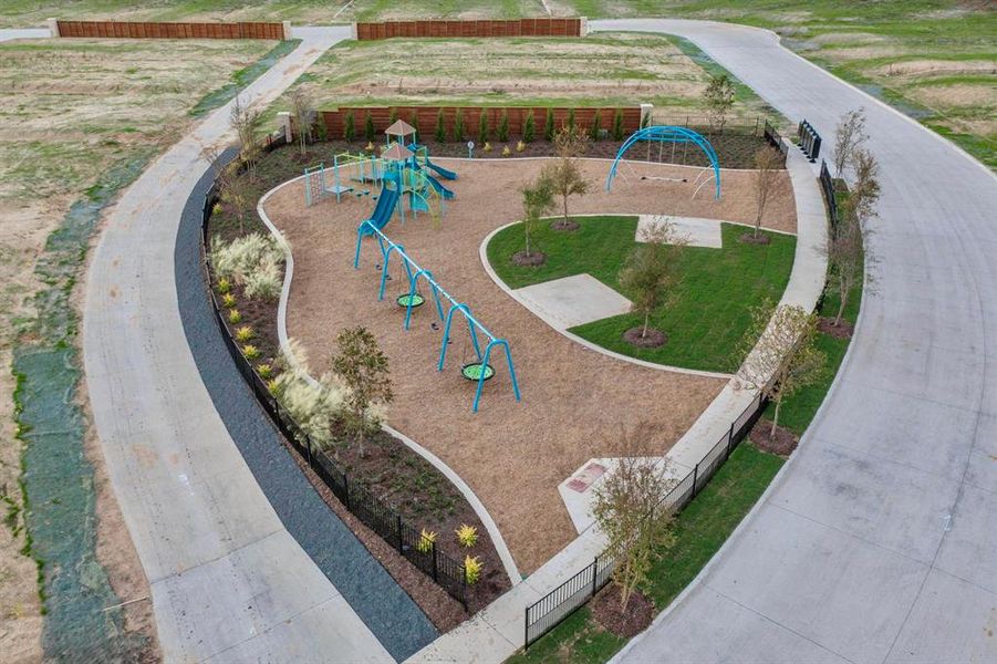 Drone / aerial view of a recreational park Drone / aerial view of a recreational park