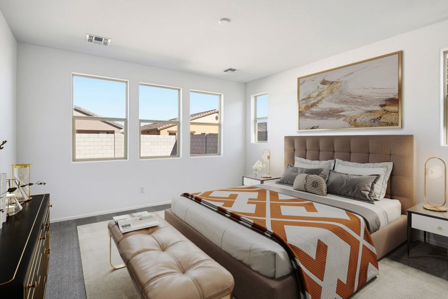 Furnished interior view inside a new home in Marbella at Windrose, Waddell (Image 8).