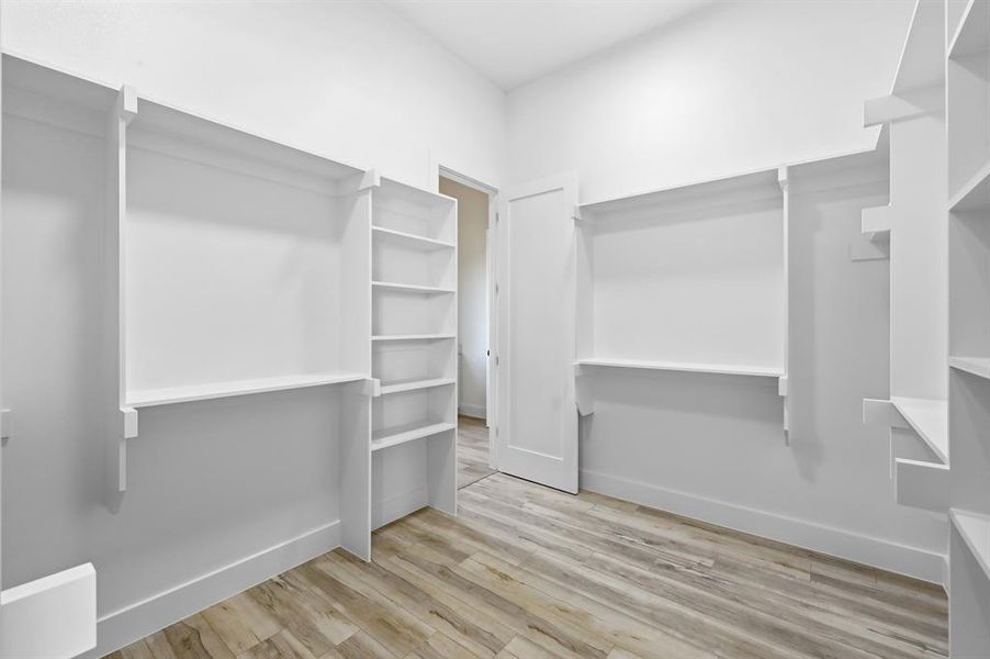 Primary closet Primary closet