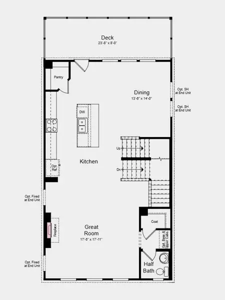 2D floor plan layout of this home in Dreycott, Lawrenceville, GA (Image 4).
