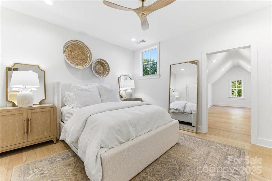 Bedroom #4 suite with additional bonus room area-perfect for a media room, work out room, or private office. Bedroom #4 suite with additional bonus room area-perfect for a media room, work out room, or private office.