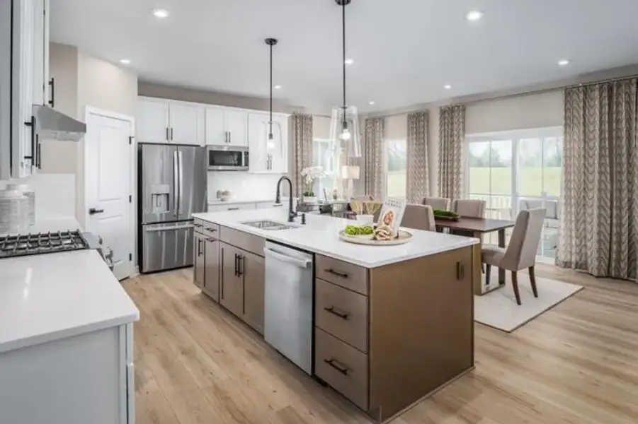 Furnished interior view inside a new home in , Commerce (Image 6).