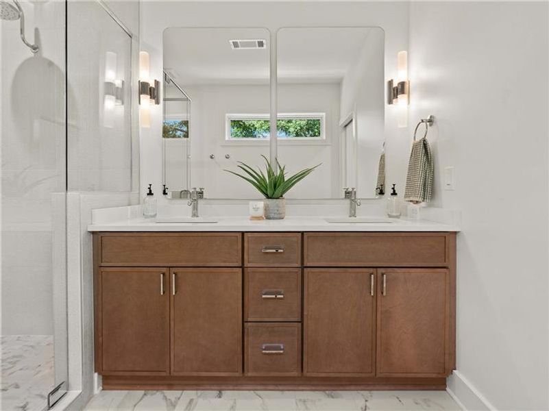 Furnished interior view inside a new home in , Atlanta (Image 9). Furnished interior view inside a new home in , Atlanta (Image 9).