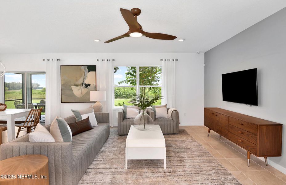 Furnished interior view inside a new home in Wells Landing, Jacksonville (Image 7).